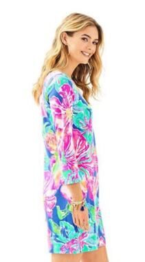 NWT Lilly Pulitzer MARLOWE DRESS JUNGLE UTOPIA BECKON BLUE Size XS